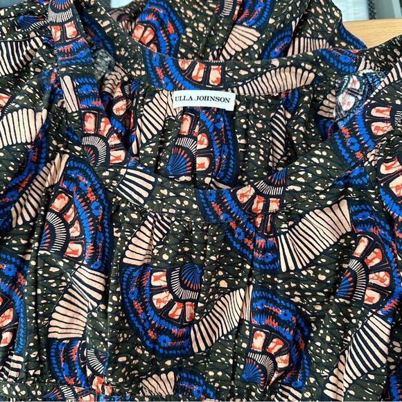 Ulla Johnson Juniper Dress Midi Floral Puff-Sleeve Cotton size 0 bohemian - Picture 6 of 10